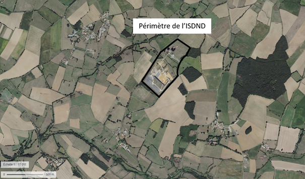Vue aérienne de l’ISDND