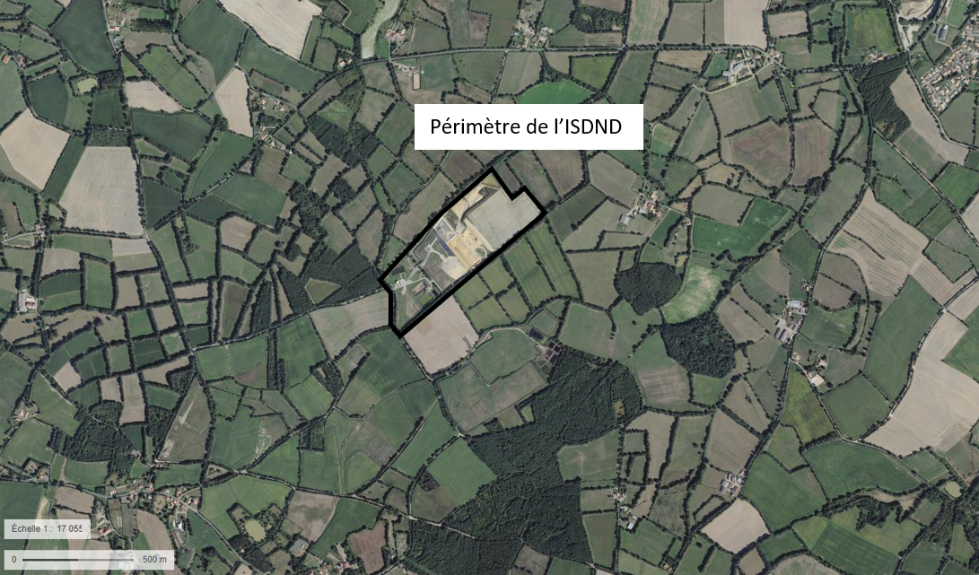 Vue satellite – Périmètre ISDND